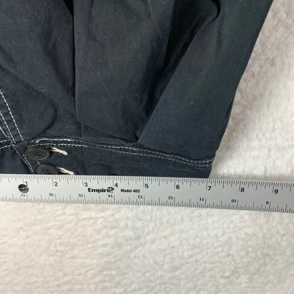 Maeve by Anthropologie Women's Cotton Stretch Black Casual Capri Pants Size‎ 14